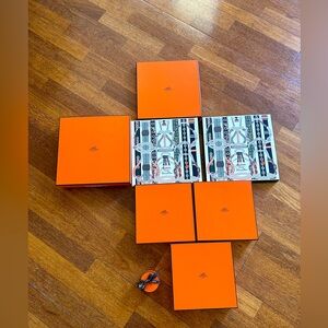 Large lot of Hermes boxes.
